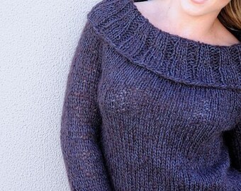 未使用　保管のみSHOULDER SLIT KNIT PULLOVER Off-Shoulder Buckle Knit Sweater CD322 - Korean Women's
