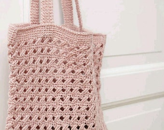 Crochet Market Bag PATTERN - Tote Beach Bag Pattern - Instant PDF Download -Crochet Bag Pattern Tote purse woman Summer Beach Bag