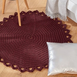 CROCHET PATTERN Easy Rug Super Bulky Yarn- Instant PDF Download - Vintage Crochet Pattern - Easy Simple Beginner Crochet Pattern