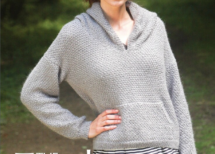 Hooded pullover sweater women's sale