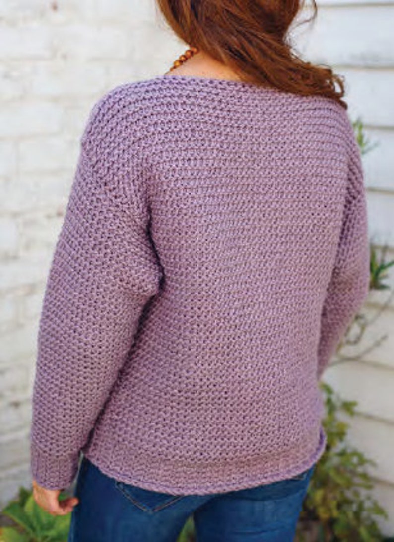 Tunisian Top Sweater CROCHET PATTERN Women/Instant PDF Etsy