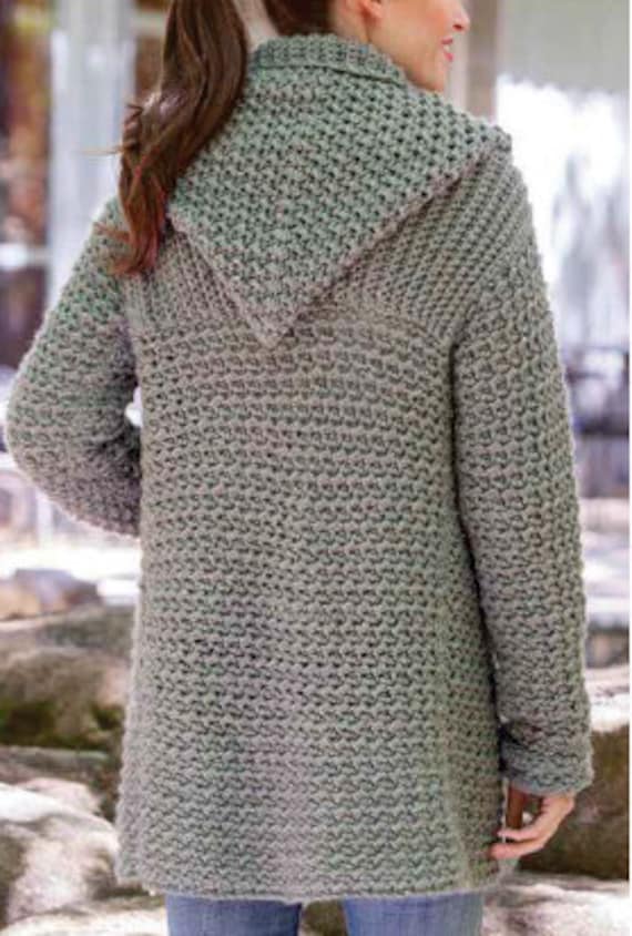 weekend casual hooded sweater crochet pattern