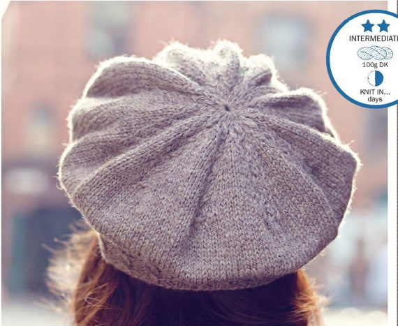 Ladies beret discount knitting pattern
