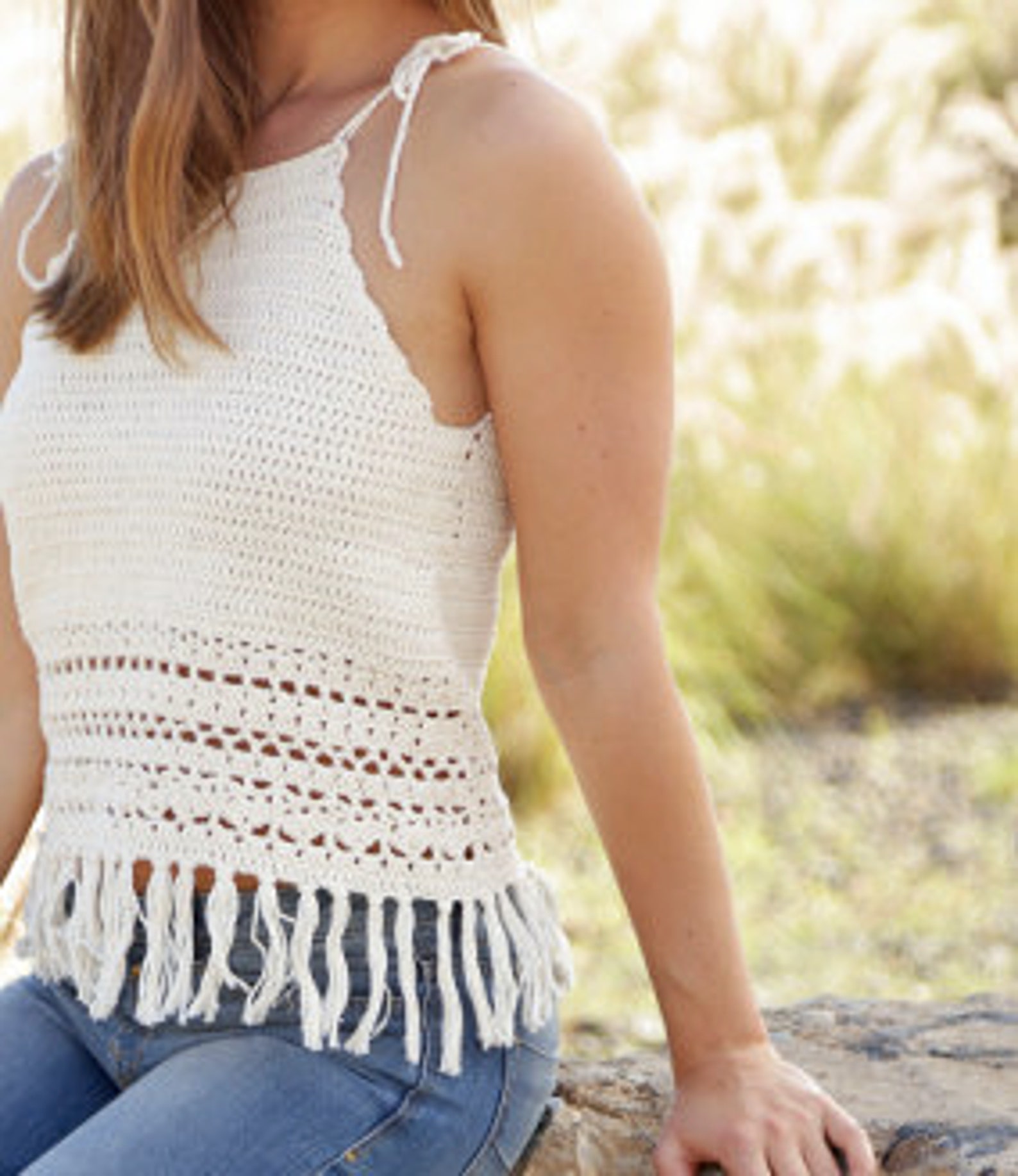16+ Boho Crochet Top Boho Crochet Top Pattern/instant PDF Download/womens Fringe - Etsy