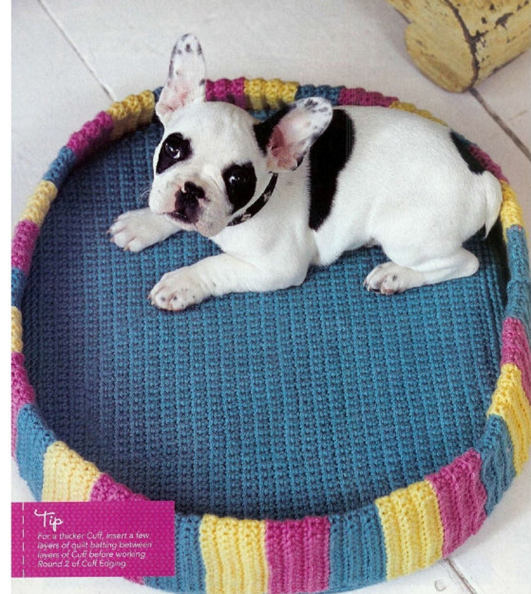 Dog Bed Pet Bed CROCHET PATTERN Cat Bed/easy Pet Crochet Etsy