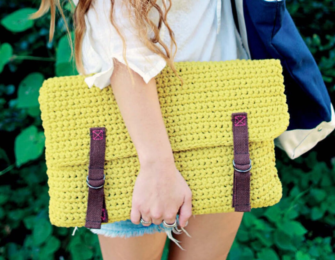 CROCHET PATTERN Easy Laptop Bag Cover/boho Laptop Holder Purse Tote