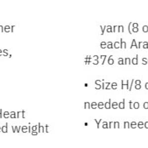 May include: Crochet pattern instructions for a beginner level project. The pattern requires two skeins of yarn in burgundy and navy blue, a size H/8 crochet hook, and a yarn needle. The finished project measures 46 x 58 inches.