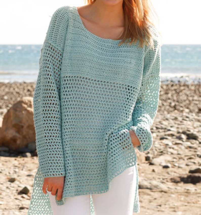 Super Easy CROCHET PATTERN Summer Sweater Women/Vintage Knit Etsy