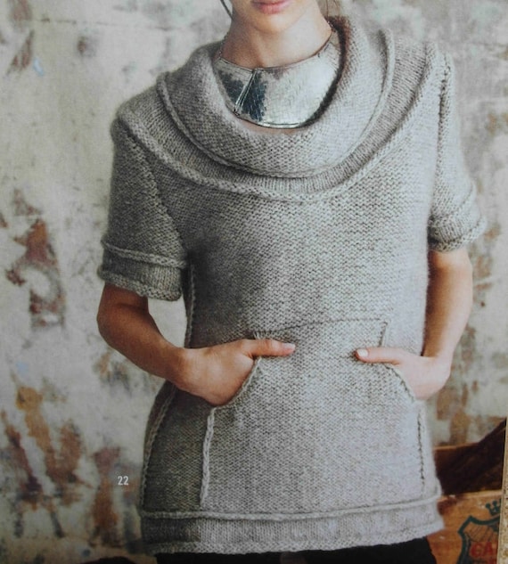 Sweaters Jumper Tunic Tops KNIT PATTERN Women Tunic Top Sweater