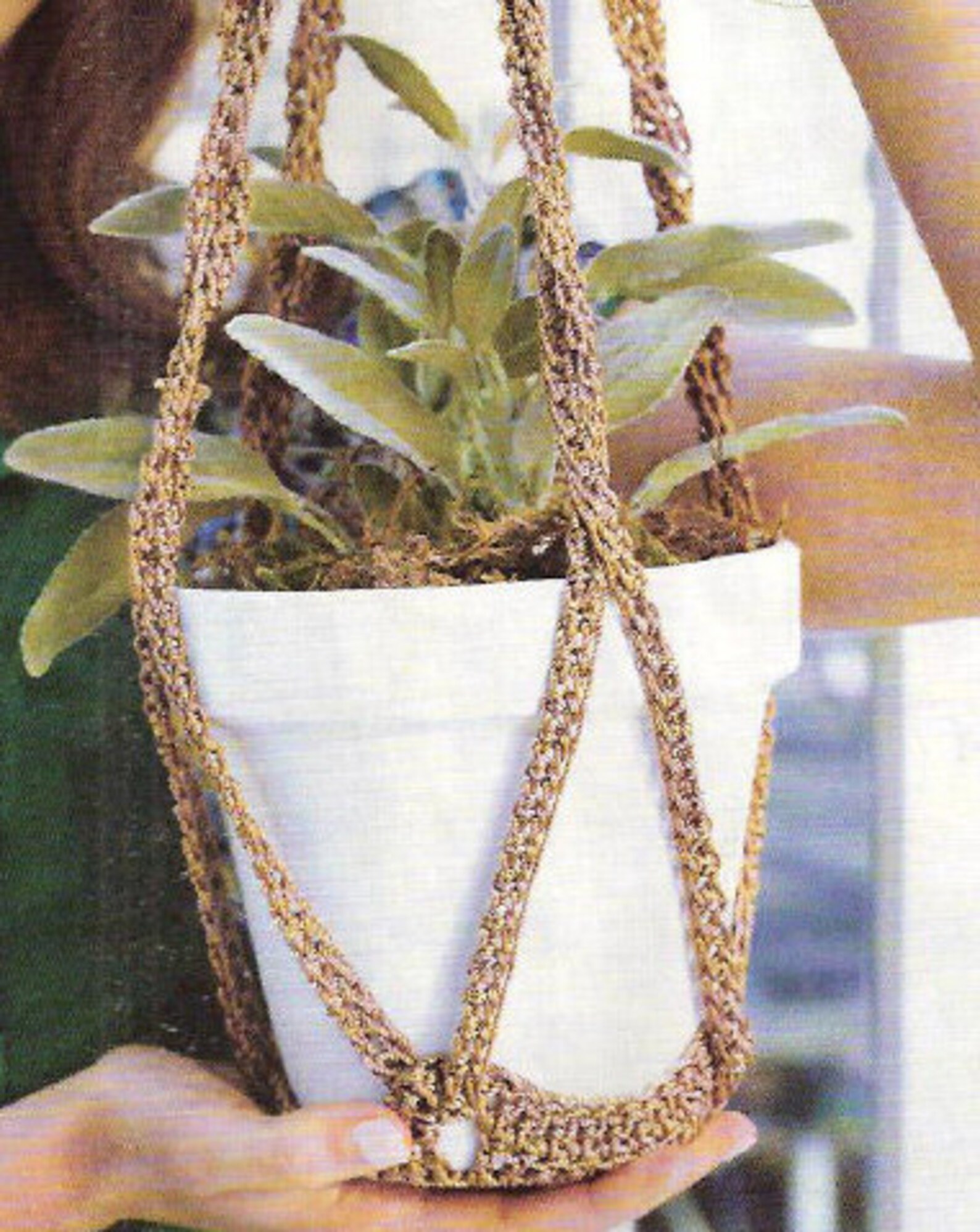 Plant Hanger CROCHET PATTERN/ Boho Crochet Hanging Plant Etsy