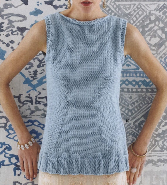 Macrame Boho Summer Top KNITTING PATTERN Women/chunky Yarn