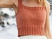 Beginner Easy Sleeveless Vest Tank TopKNITTING PATTERN Women/Aran Medium Yarn Instant PDF Download/Summer Tank Top Vest Pattern Beginner