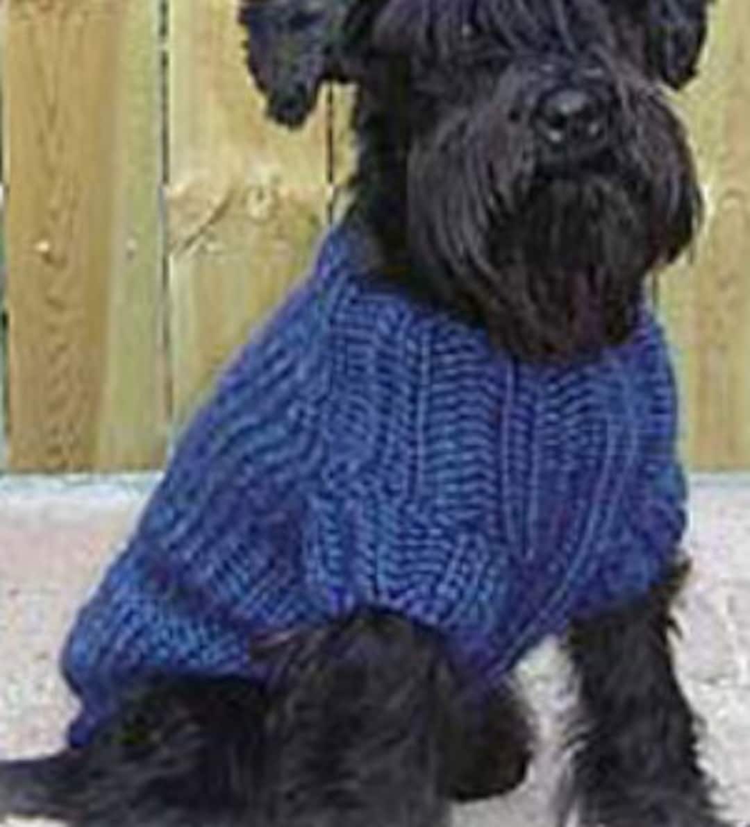 KNITTING PATTERN Dog Coat Sweater/super Chunky Yarn Dog Pet Pullover