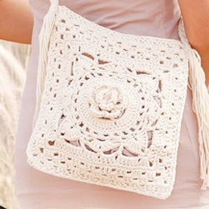 Purse CROCHET PATTERN - Boho Beach Purse Bag Pattern - Instant PDF Download - Vintage Crochet Summer Bag Pattern Purse Women