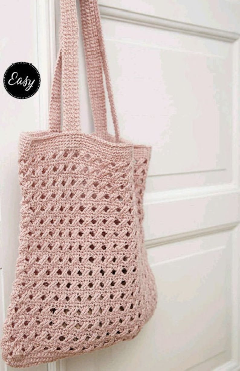 Crochet Market Bag PATTERN Tote Beach Bag Pattern Instant PDF Download Crochet Bag Pattern Tote purse woman Summer Beach Bag image 2