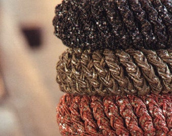 CROCHET PATTERN Bangles Bracelets Beginner Easy/Crochet Jewellery/Instant PDF Download/Womens Chunky Bangle Pattern Beginner