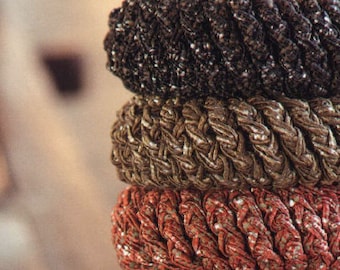 PATRÓN Brazaletes de Ganchillo Principiante Mujer Fácil/Pulseras de Ganchillo Joyería/Descarga Instantánea de PDF/Patrón de Brazalete Grueso para Mujer Principiante