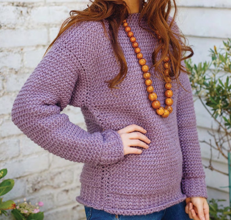 easy tunisian crochet sweater patterns