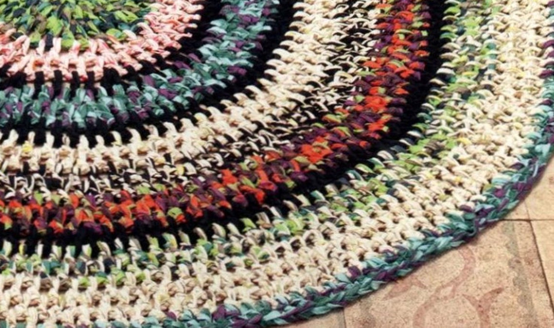Easy Rug CROCHET PATTERN Super Bulky Yarn- Instantdownload - Vintage ...