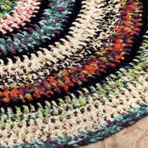 Easy Rug CROCHET PATTERN Super Bulky Yarn- Instantdownload - Vintage ...