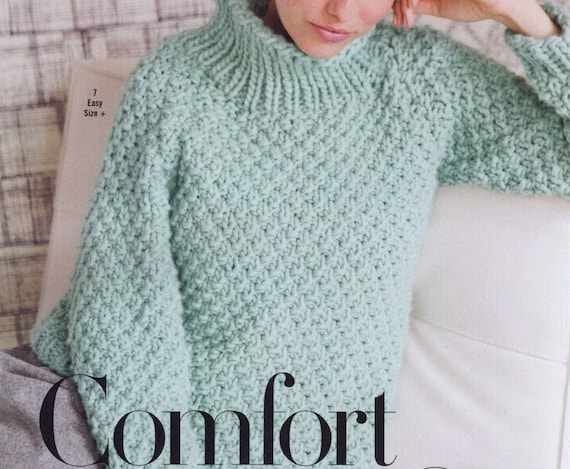 Sweater KNITTING PATTERN Women Cables/worsted Yarn Cable Pullover