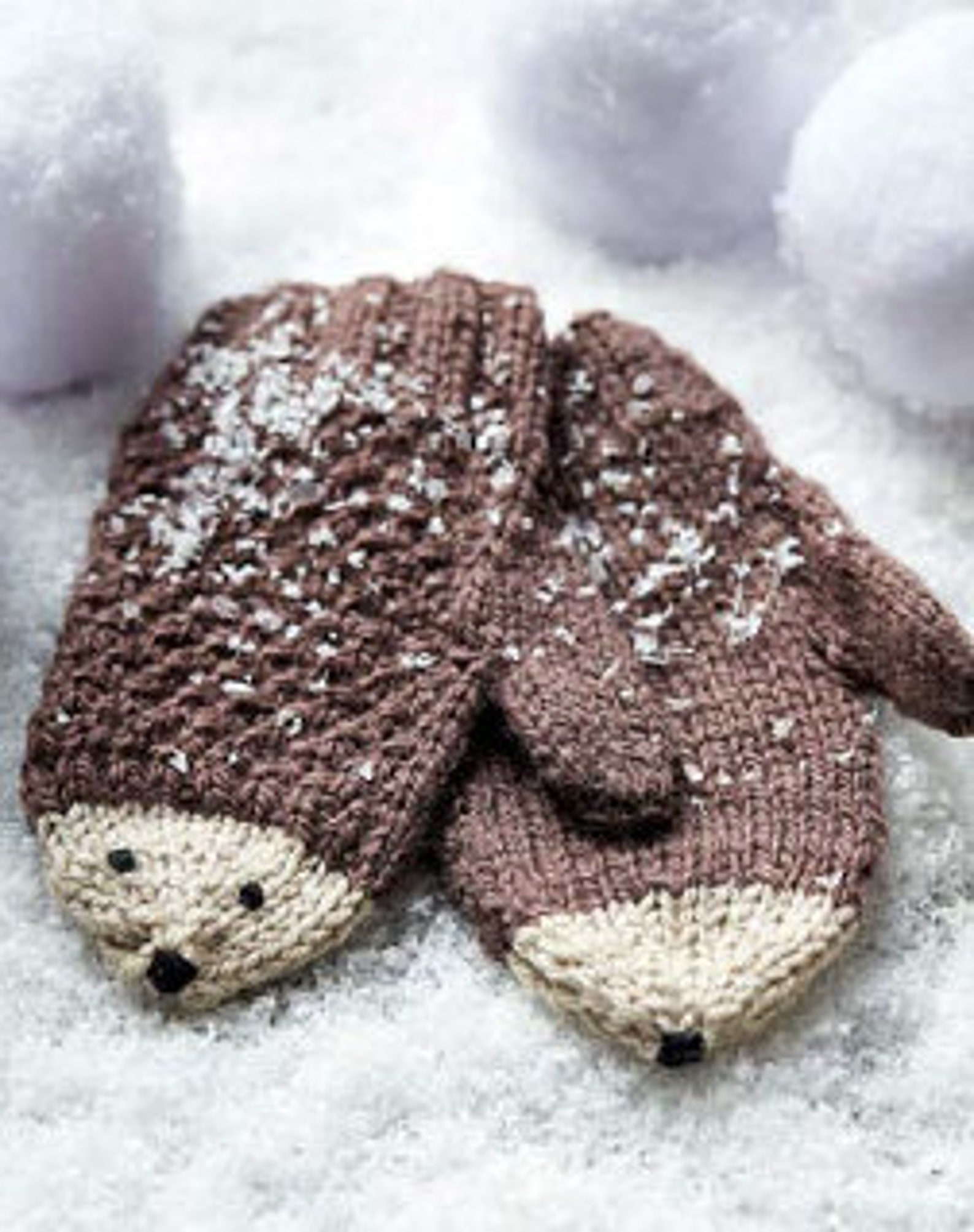 Hedgehog Mittens KNITTING PATTERN 710yr Olds/children Knit Etsy