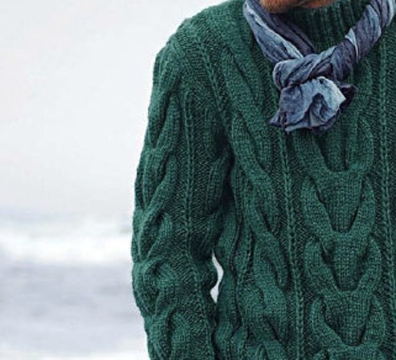 Strickanleitung Herrenpullover Mit Zopfmuster Stricken Herren