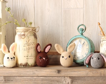 Crochet Bunny Egg Pattern: Amigurumi Easter Decor (PDF)