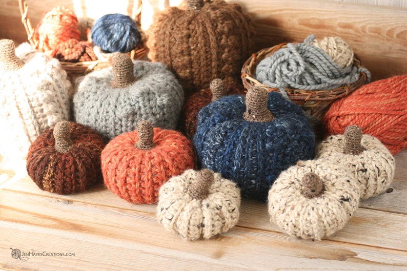 Fall Harvest Crochet Pumpkin Patterns Crochet Pumpkin PDF Pattern in Three Sizes Crochet Pumpkin Pattern Crochet Pumpkin PDF Pattern image 5