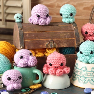 Crochet Octopus Pattern | Crochet Octopus Keychain PDF | Crochet Octopus Keychain Pattern | Small Octopus Pattern | Toy Octopus Pattern