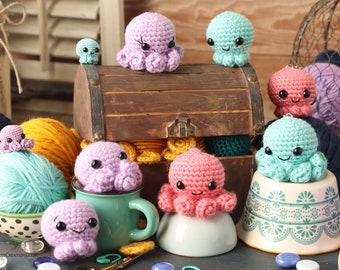 Crochet Octopus Keychain Pattern: Amigurumi Toy (PDF Pattern)
