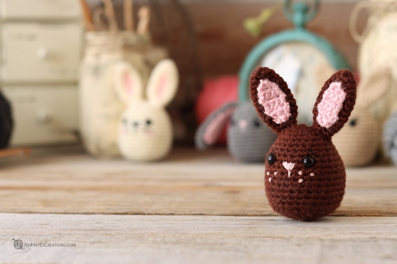 Crochet Bunny Egg Pattern Crochet Easter Bunny PDF Crochet Easter Egg Bunny Pattern Egg Bunny PDF Amigurumi Bunny Crochet Bunny image 5