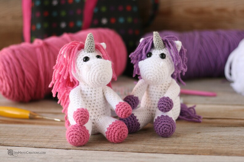 Small Animal Collection: Crochet Horse, Crochet Unicorn, Crochet Zebra Crochet Zebra PDF Crochet Unicorn PDF Crochet Horse PDF image 2