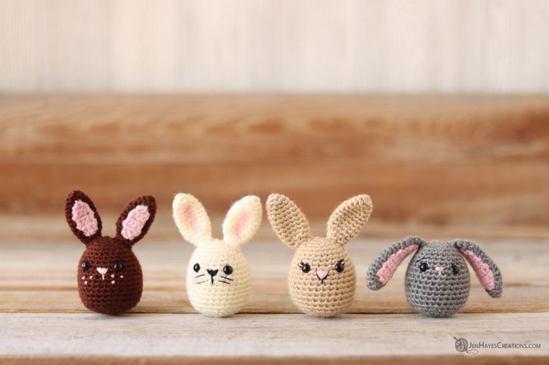 Crochet Bunny Egg Pattern Crochet Easter Bunny PDF Crochet Easter Egg Bunny Pattern Egg Bunny PDF Amigurumi Bunny Crochet Bunny image 2