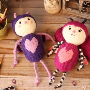 Crochet Love Bug Pattern Valentine's Day Love Bug Pattern Love Bug Plushie Pattern Amigurumi Bug Pattern Crochet Bug Love Bug PDF image 5
