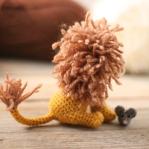 Crochet Kindly Lion and Mouse Pattern Crochet Lion Pattern Crochet Lion PDF Amigurumi Lion Pattern Small Crochet Mouse Pattern image 9