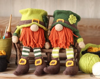 Crochet Leprechaun Gnome Pattern: St. Patrick's Day Amigurumi (PDF Pattern)