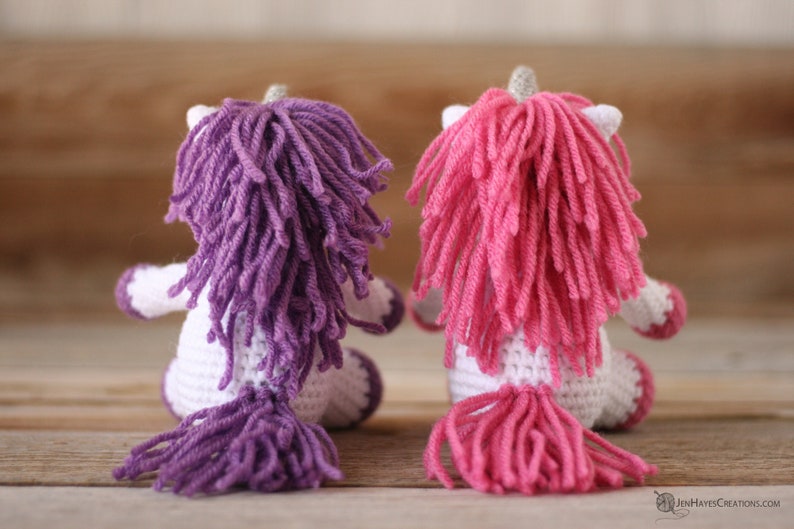 Small Animal Collection: Crochet Horse, Crochet Unicorn, Crochet Zebra Crochet Zebra PDF Crochet Unicorn PDF Crochet Horse PDF image 8