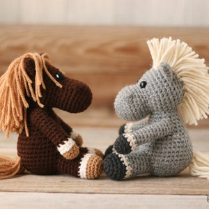 Small Animal Collection: Crochet Horse, Crochet Unicorn, Crochet Zebra Crochet Zebra PDF Crochet Unicorn PDF Crochet Horse PDF image 6