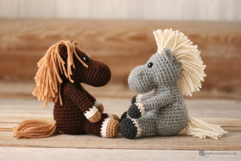 Small Animal Collection: Crochet Horse, Crochet Unicorn, Crochet Zebra Crochet Zebra PDF Crochet Unicorn PDF Crochet Horse PDF image 6