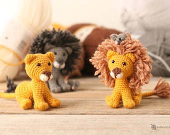 Crochet Kindly Lion and Mouse Pattern | Crochet Lion Pattern | Crochet Lion PDF | Amigurumi Lion Pattern | Small Crochet Mouse Pattern |