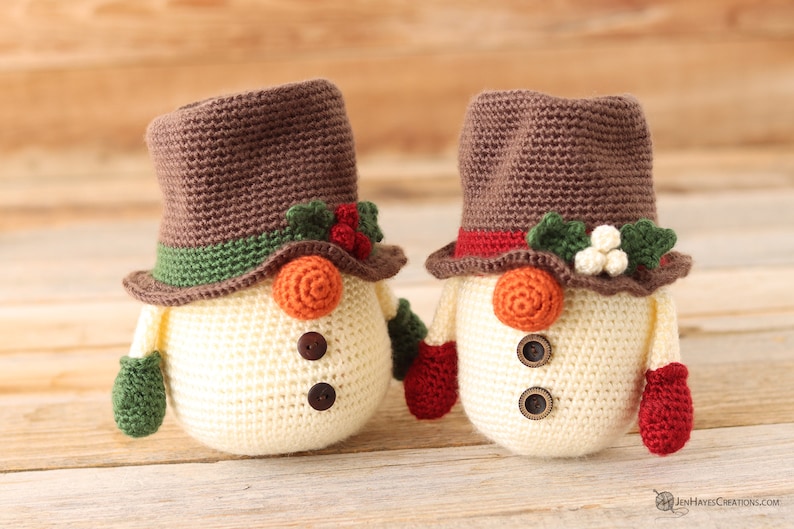 Crochet Snowman Gnome Pattern Snowman Gnome Pattern Christmas Snowman Gnome Pattern Snowman Gnome Amigurumi Snowman Gnome Snowman image 5