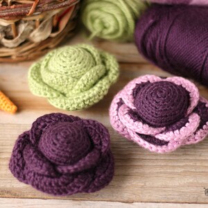 CROCHET PATTERNS Cottage Garden Vegetables ebook: Cabbage, Carrots, Tomatoes Crochet Vegetables Crochet Play Food Amigurumi Food image 9