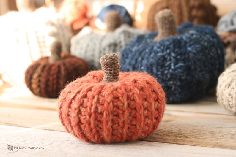 Fall Harvest Crochet Pumpkin Patterns Crochet Pumpkin PDF Pattern in Three Sizes Crochet Pumpkin Pattern Crochet Pumpkin PDF Pattern image 2