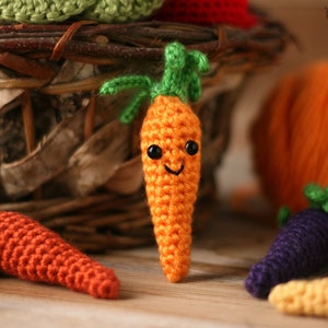 PATRONES DE CROCHET / Libro electrónico de verduras de la huerta: repollo, zanahorias, tomates / Verduras de ganchillo / Comida de juguete de ganchillo / Comida Amigurumi imagen 4