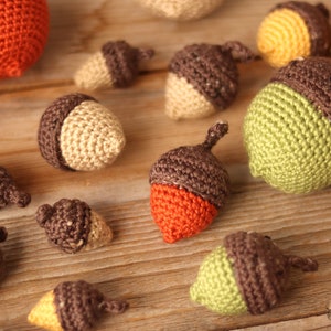 Crochet Acorn Pattern: Amigurumi Plush Decoration (PDF Pattern)