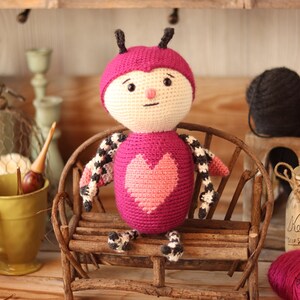 Crochet Love Bug Pattern Valentine's Day Love Bug Pattern Love Bug Plushie Pattern Amigurumi Bug Pattern Crochet Bug Love Bug PDF image 2