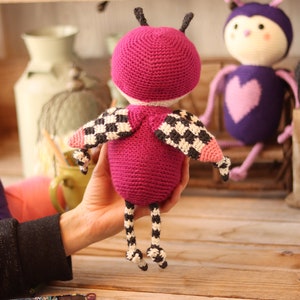 Crochet Love Bug Pattern Valentine's Day Love Bug Pattern Love Bug Plushie Pattern Amigurumi Bug Pattern Crochet Bug Love Bug PDF image 3