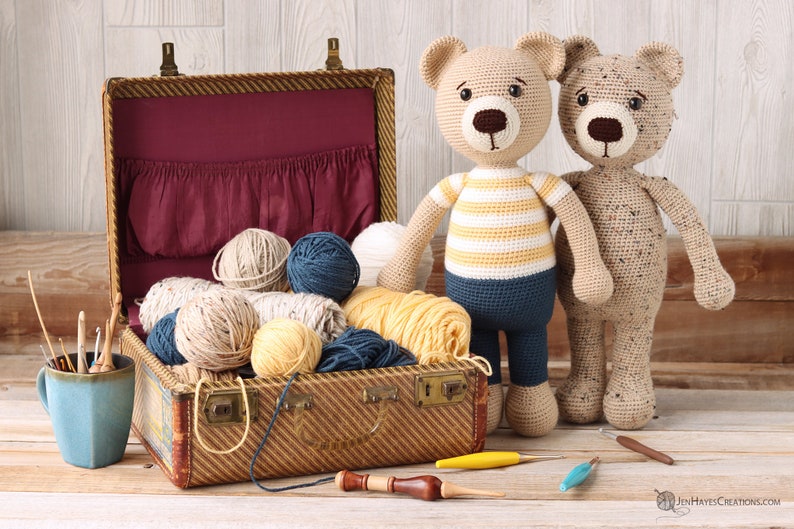 Mr. Crochet Teddy Bear PDF Crochet Bear PDF Teddy Bear Crochet Pattern Amigurumi Teddy Bear PDF Teddy Bear Crochet Toy Pattern image 1