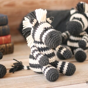 Small Animal Collection: Crochet Horse, Crochet Unicorn, Crochet Zebra Crochet Zebra PDF Crochet Unicorn PDF Crochet Horse PDF image 4